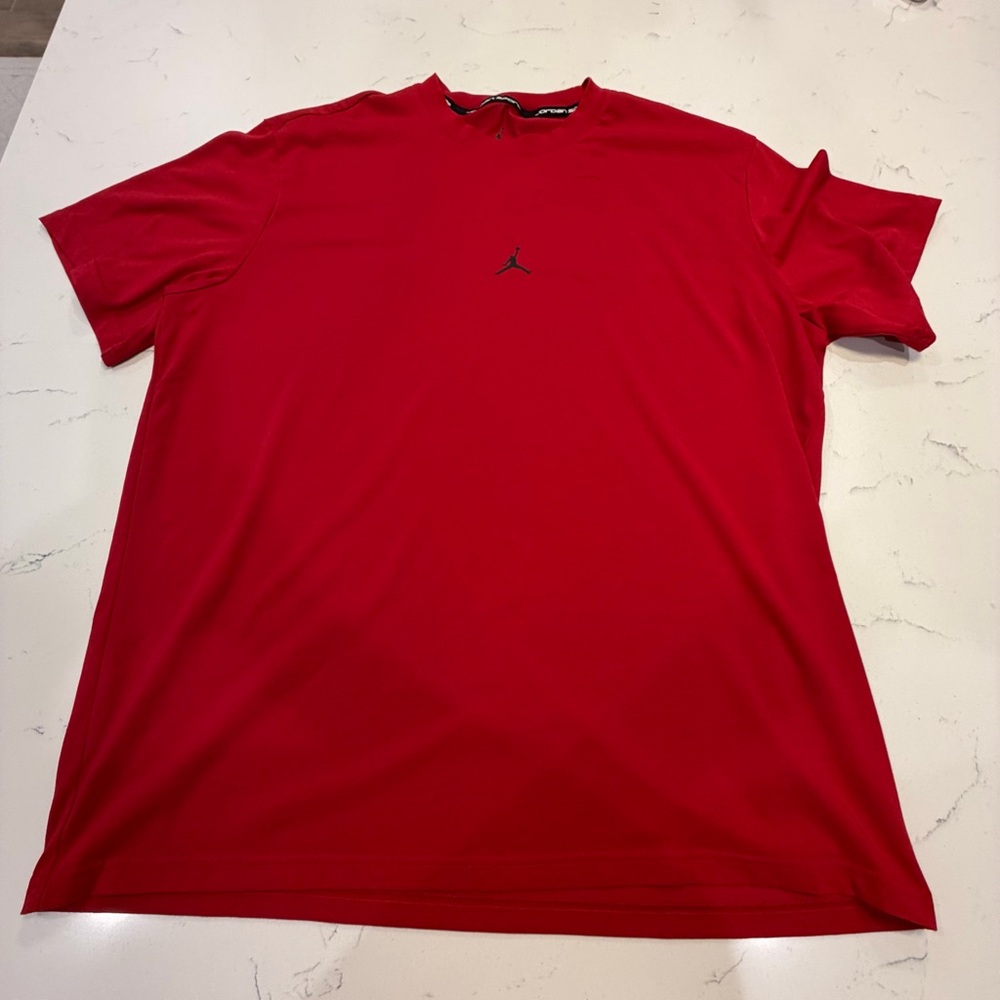 Jordan Nike Men's Red Short-Sleeve Performance Tee XL